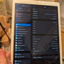 12.9" Sim Unlocked Apple Ipad Pro 2nd Gen 256g LTE 