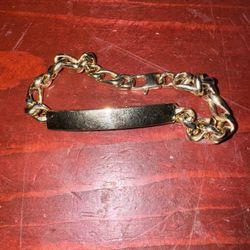 14k Hollow Name Bracelet