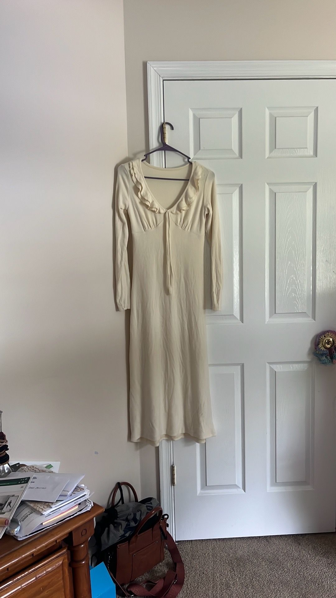 Cream Night Gown- Small