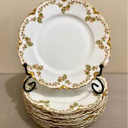 Haviland Limoges China 7.5 Inch Salad Plates 