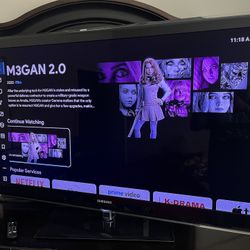 55 inch Samsung TV with fire stick