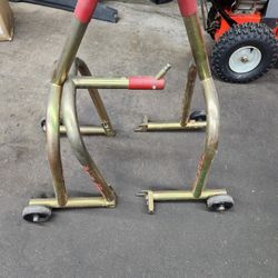 Pit bull Bull Race Stands Motorcycle