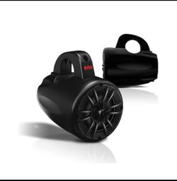 Set Of 2 New BOSS Audio Systems 4” 2 Way 400 W Wakeboard Tower Speakers, Black