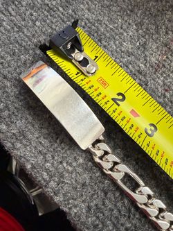 Esclava 925 Sólida 11MM 7 Pulgadas Con Pedazo Para Hacerse Más Larga Hasta 8.5 Pulgadas