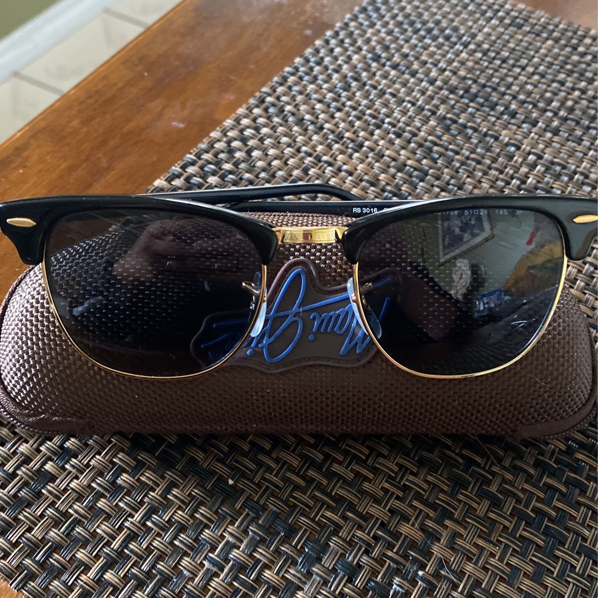 Ray Ban Clubmaster Sunglasses Used Good Condition