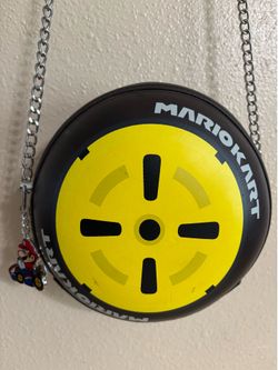 Super Mario Kart Molded Wheel Crossbody Purse ( like new)