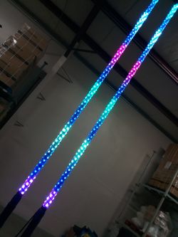 5 ft LED Spiral Whips - Singles