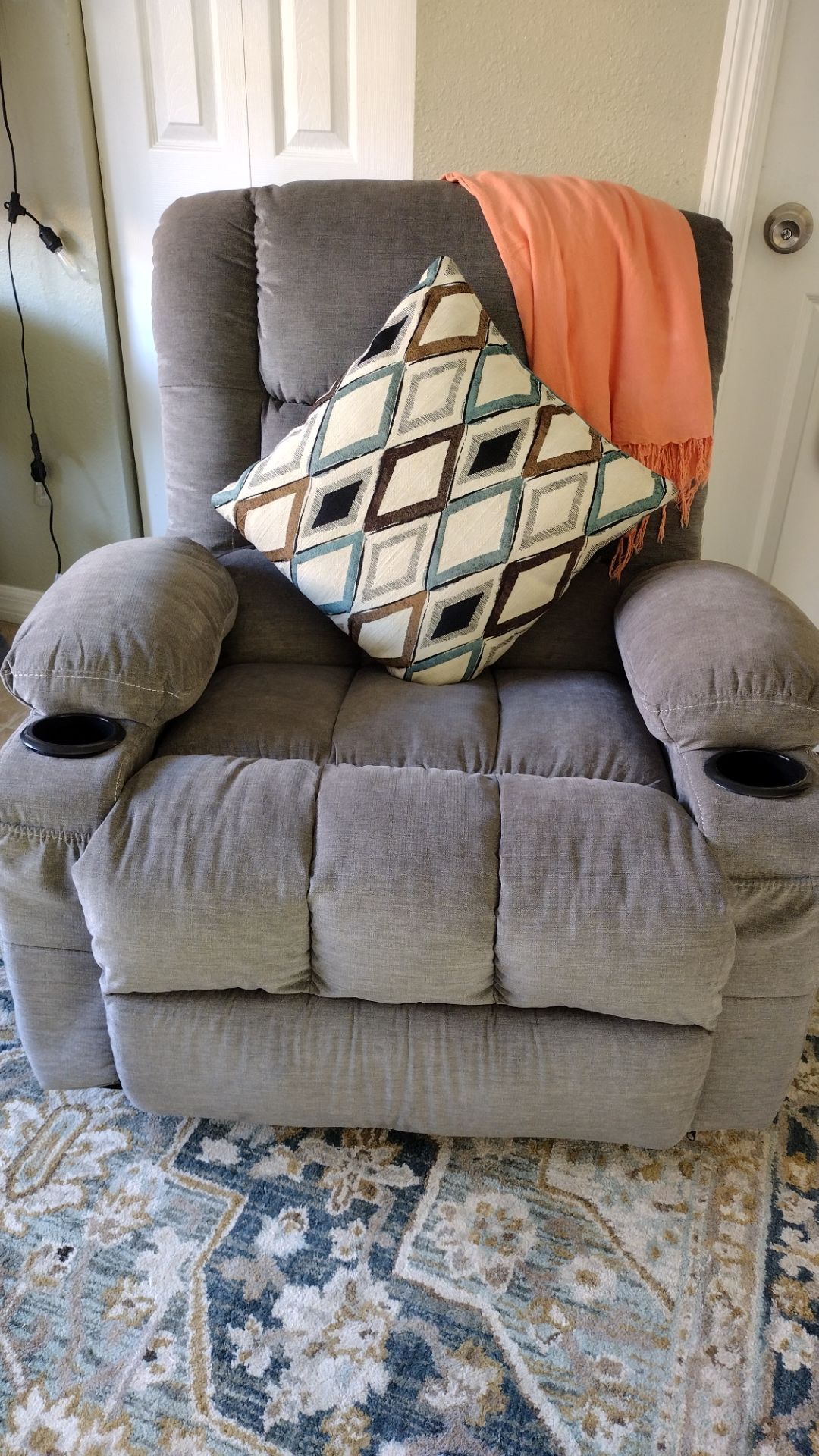 XL Recliner Chair, Electric w/ Massage & Heating Functions