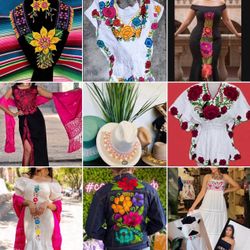 Vestidos Mexicanos Bordados ✨ Mexican Dresses & Blouses, Women & Girls ✨ ✨ Prices Vary - Precios Variados 