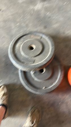 York 22 pound rubber plate plates