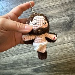 Handmade Jesus Keychain