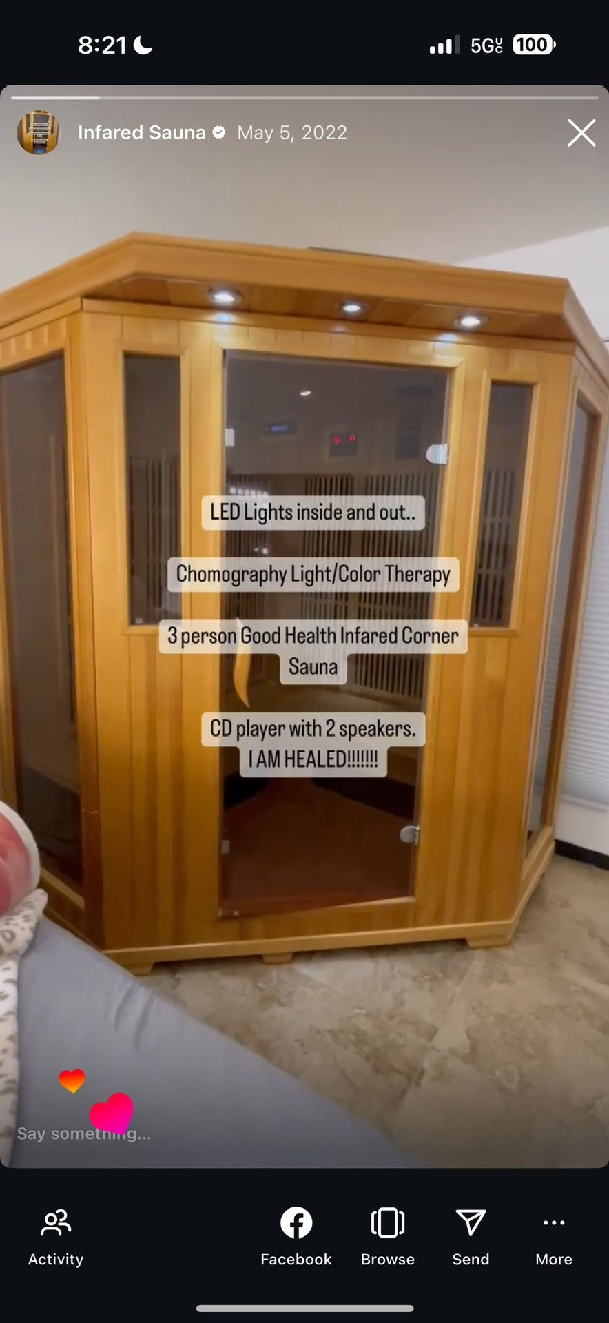 Good health infared sauna