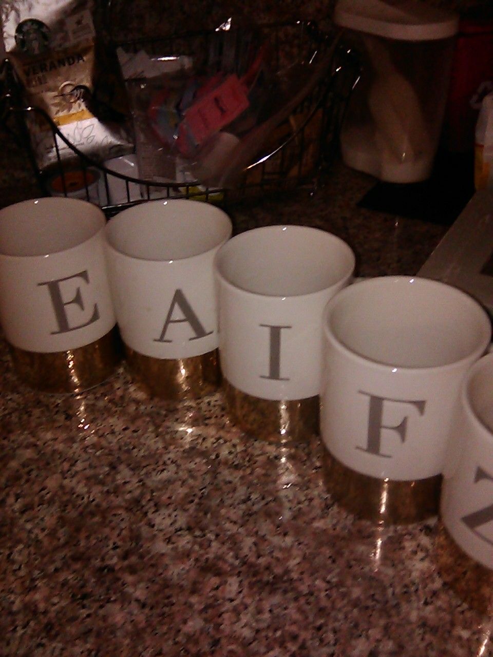 Gold coffee cups hallmark