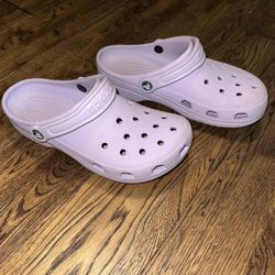 purple crocs