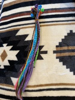 Color Hair Braids With Clips