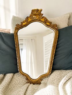 Vintage Gold Ornate Wall Mirror