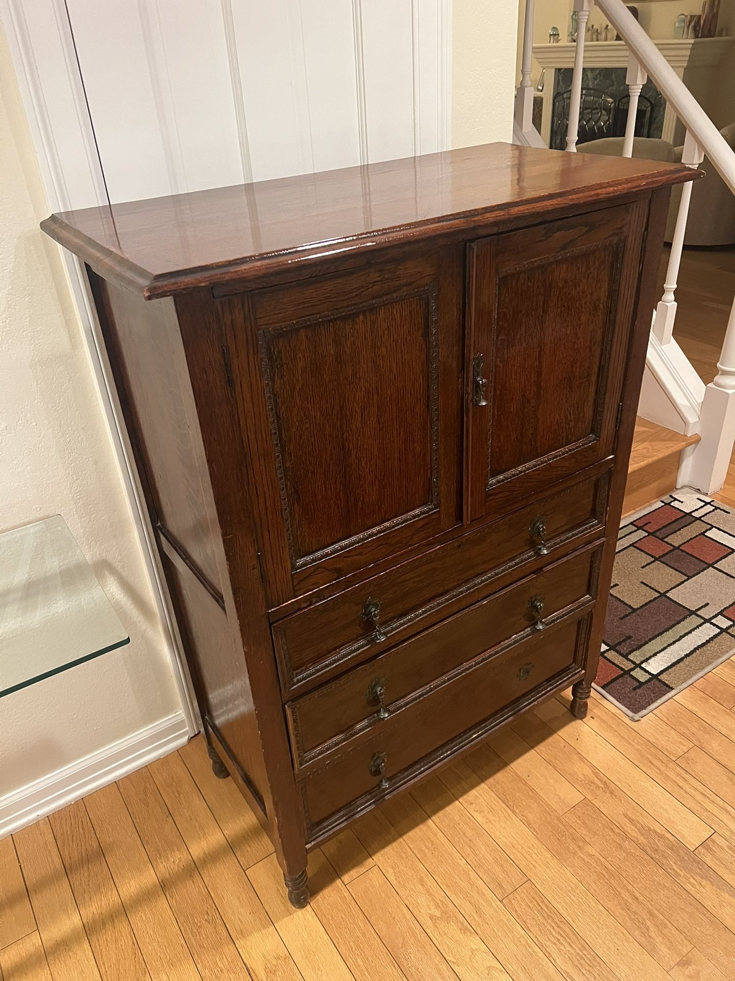 Antique Dining Room Chest Hutch