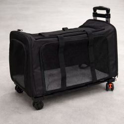 NEW Pet Carrier Bag Pet Stroller On Wheels Dog Travel Carrier Bag