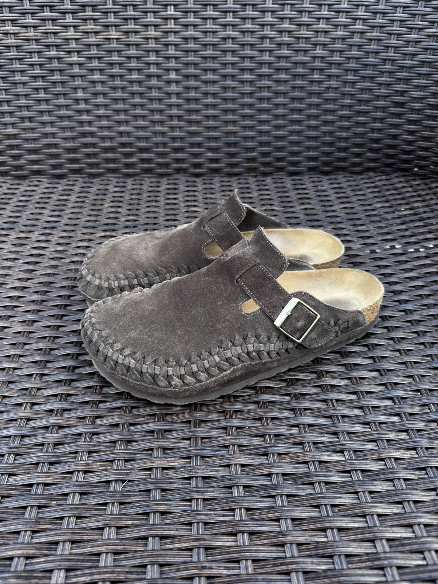 Kith x Birkenstock Boston Braided Mocha Size 9 Men’s 41 EU Size Barely Worn