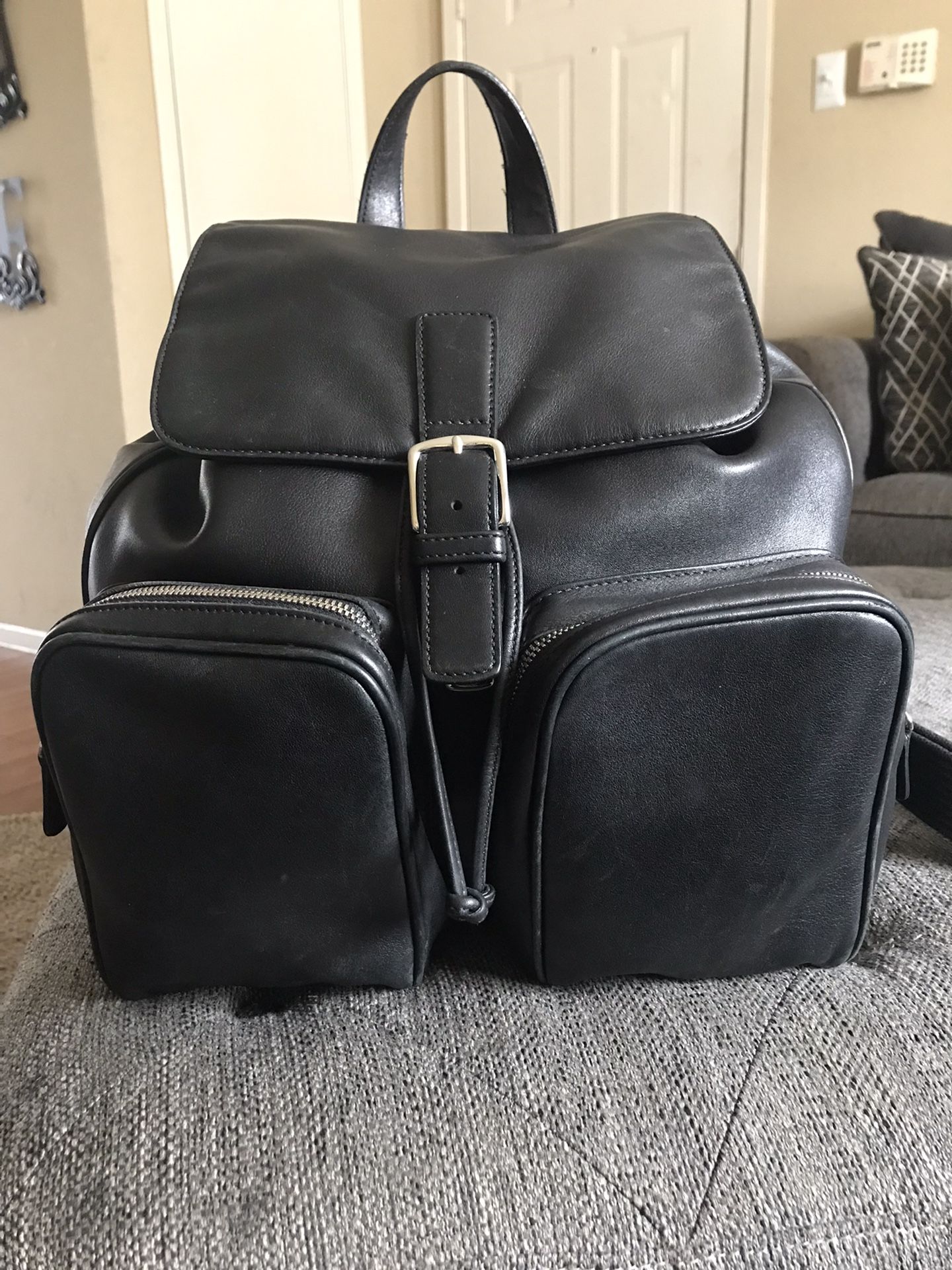 Vintage Coach Leather Backpack 