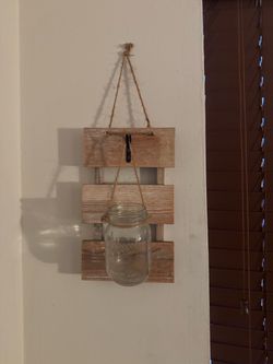 Country wood mason jar holder