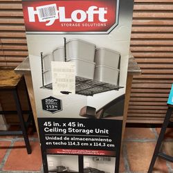 Black Ceiling Storage Rack—NEW (UNOPENED BOX)