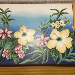 Beach Floral Painting 