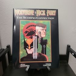 Wolverine Nick Fury The Scorpio Connection 1989 HC With DJ