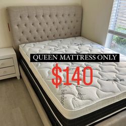 Queen Size Pillow Top Bamboo Brand Mattress New 