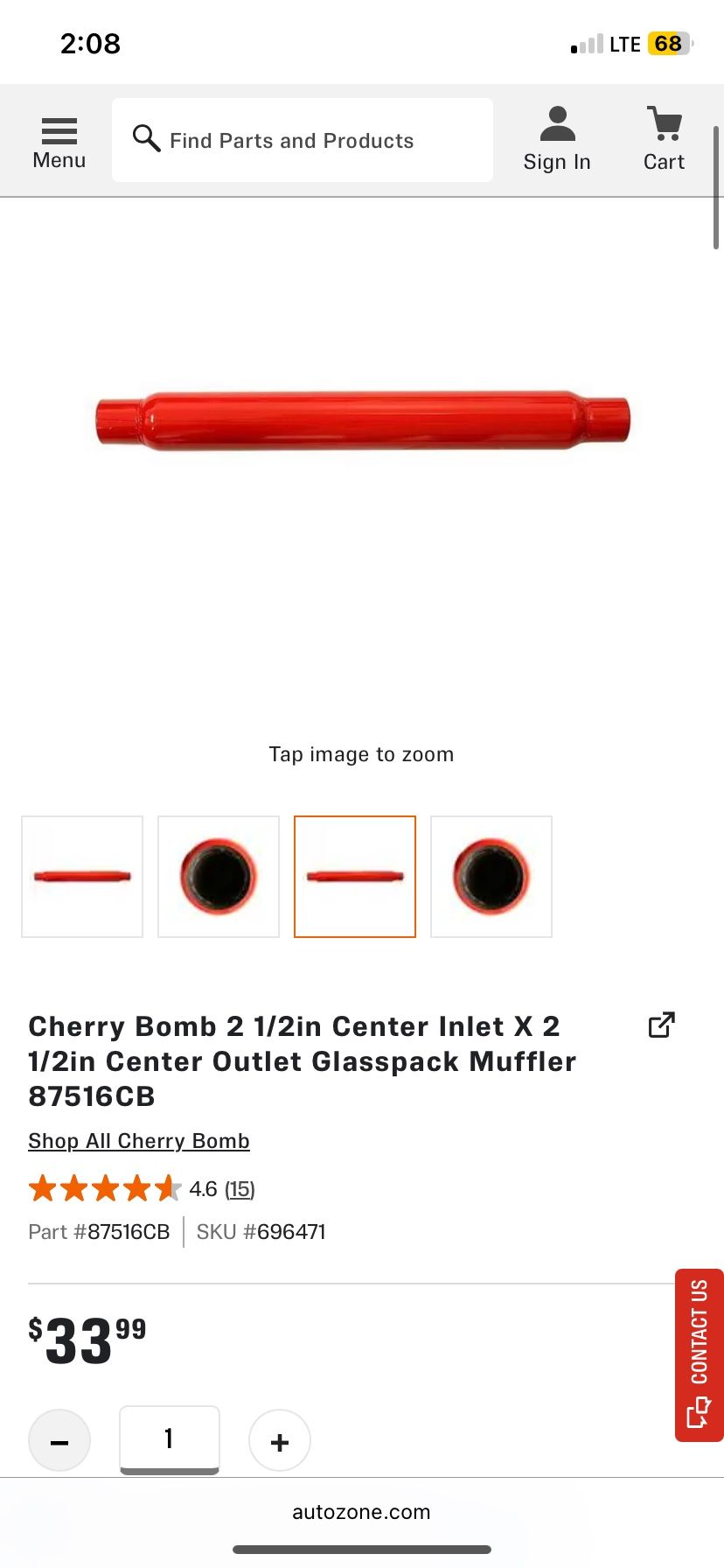Cherry Bomb Glasspack Muffler