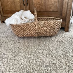 Antique Splint Gathering Basket