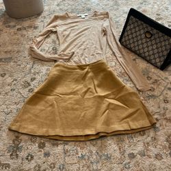 Rampage Soft Skirt Size Small, New Sheer Top Forever 21