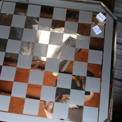 Swarovski Silver Crystal Chess Board