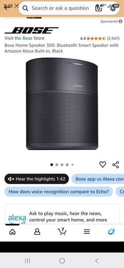 Bose Home Speaker 300 Black with Alexa
