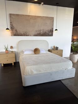 Crate & Barrel Inspired Bed Frame | Linen Platform | All Sizes