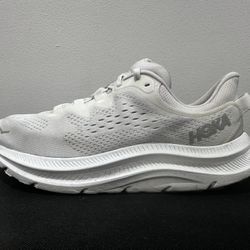 HOKA KAWANA WHITE RUNNING SHOES SIZE:9 WOMENS