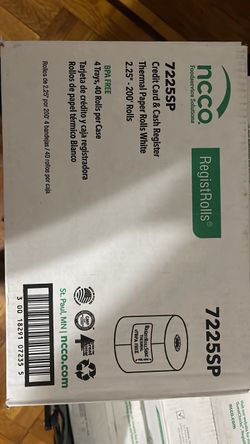 NCCO Thermal Paper Register Rolls 40-Pack