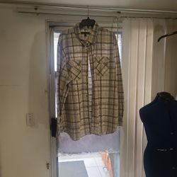 Old Navy Men's Tall 3XL Long Sleeve Plaid Shirt
