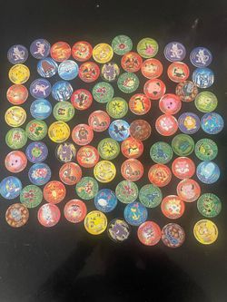 HUGE Vintage Sabritas Pokemon Tazos Mega Lot (110+ Pcs) - Years 2000 & 2001 Mexican Pogs Armables Ch