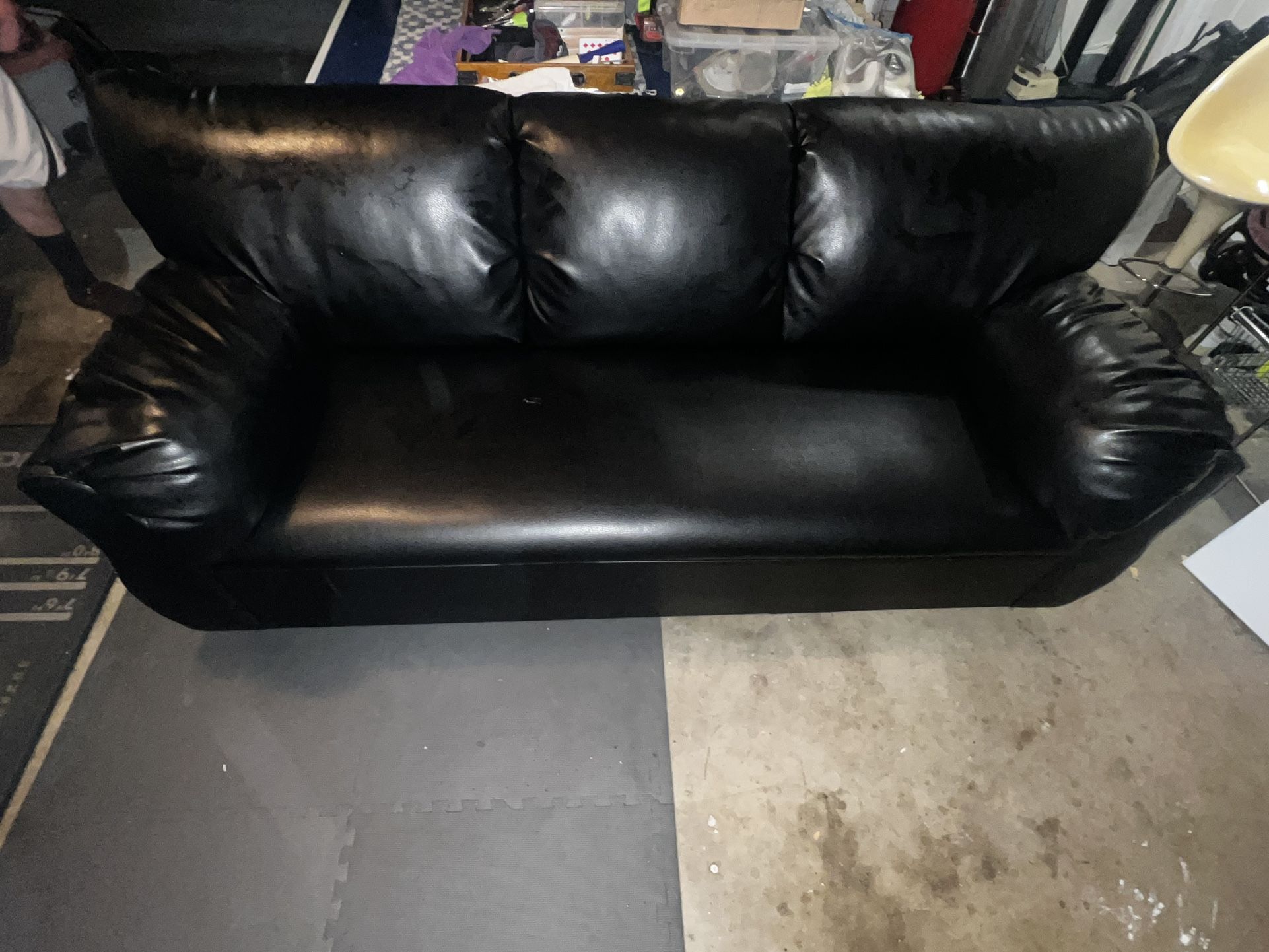 Black Leather Couch