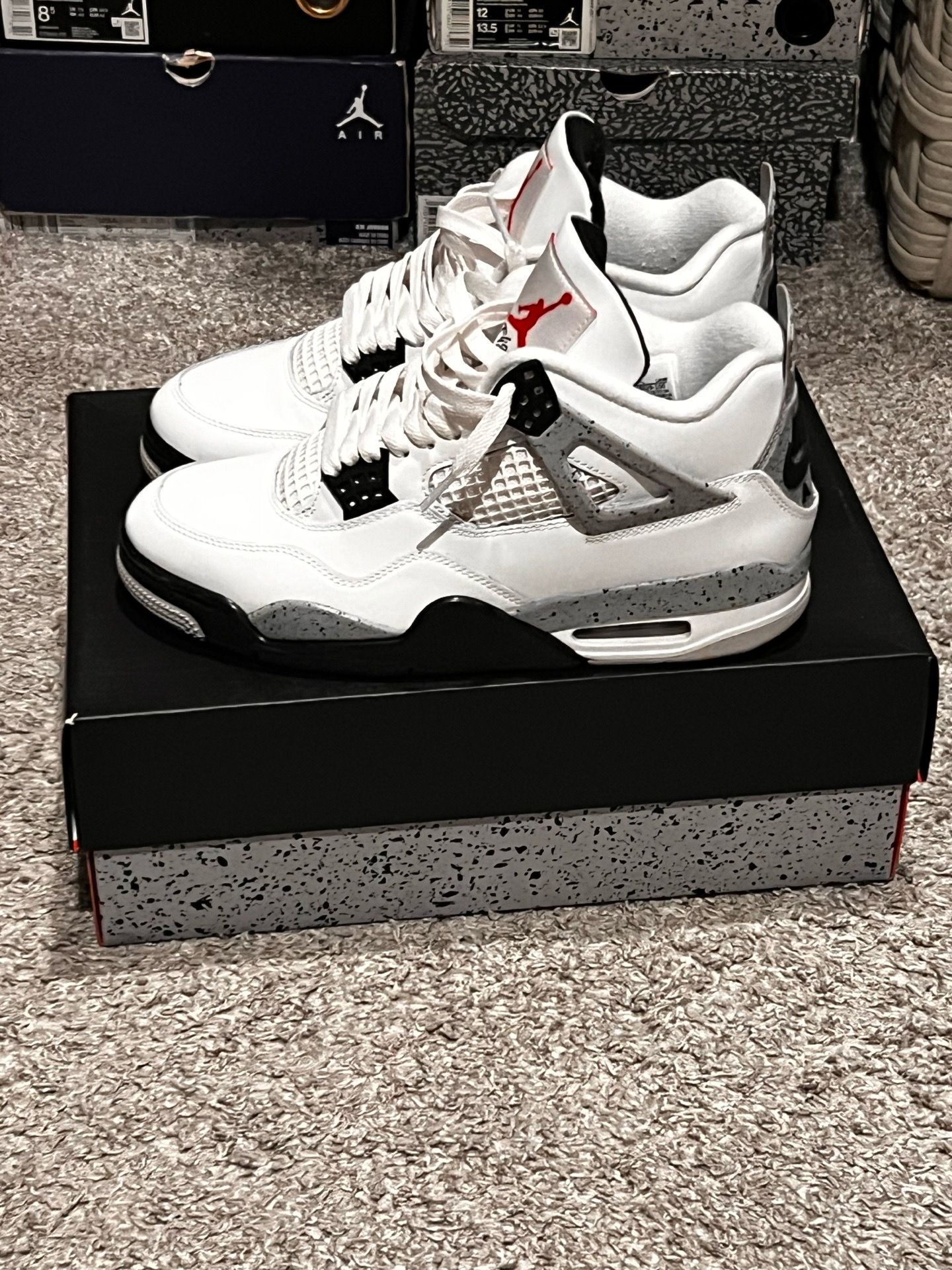 Jordan 4 white cement