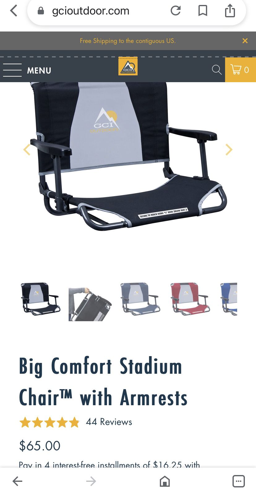Stadium Comfort Chair 