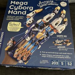 Mega Cyborg Hand STEM Experiment Kit | Build Your Own GIANT Hydraulic Hand | Ama
