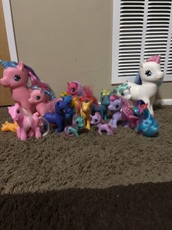 Lot Of 16 Pony Toys
