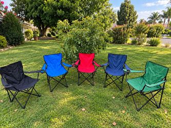 Folding Camping Chairs with Cup Holders – Outdoor Portable Chairs