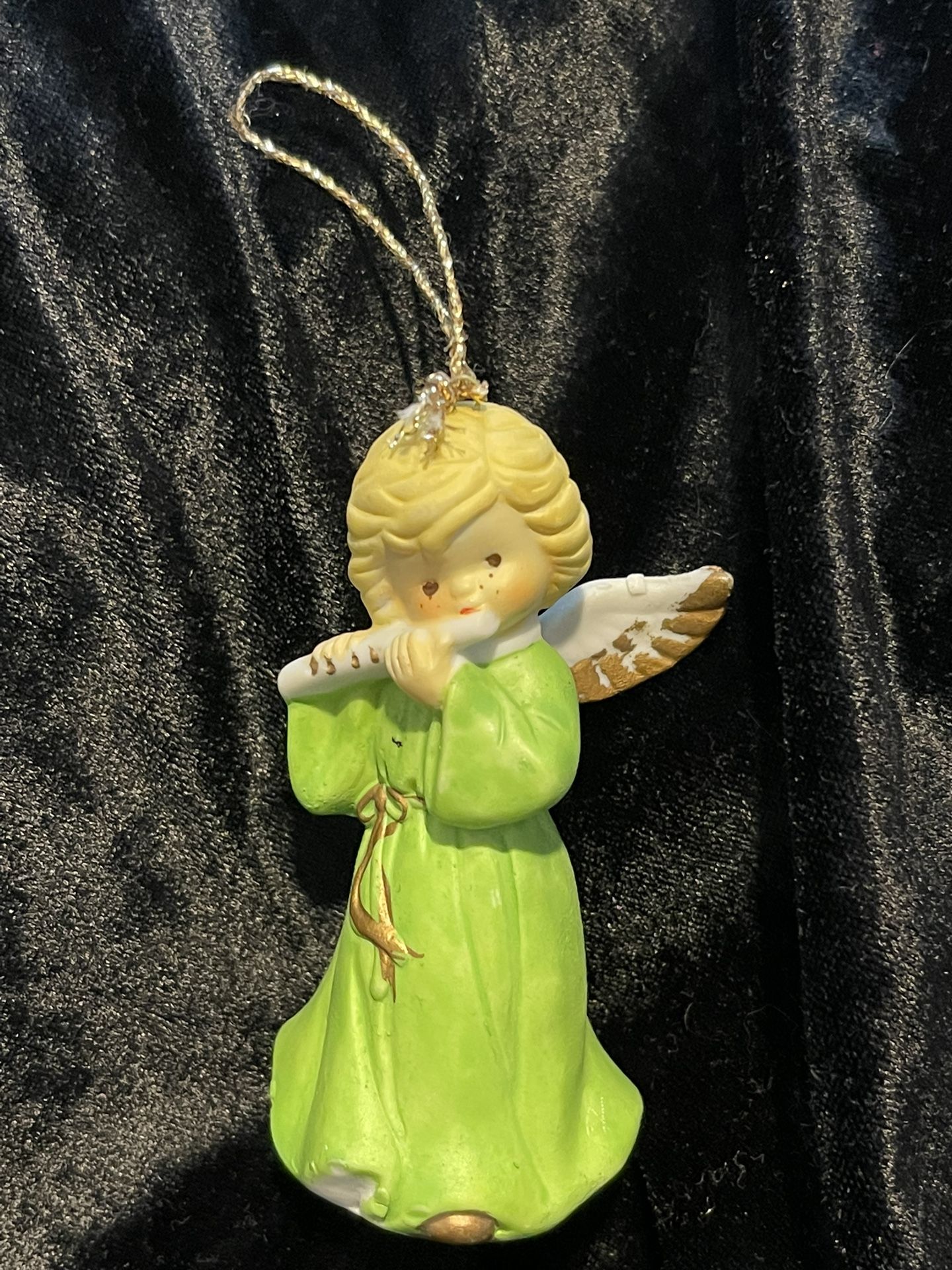 Vintage Porcelain Angel Ornament
