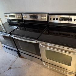 Ge Electric Stove Stainless Steel Used Oven Range / Working Good Each $250