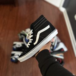 Vans Sk8 High Black/White Sz 10.5 