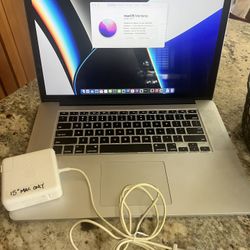 2015 MacBook 15” 16GB w PowerCord 