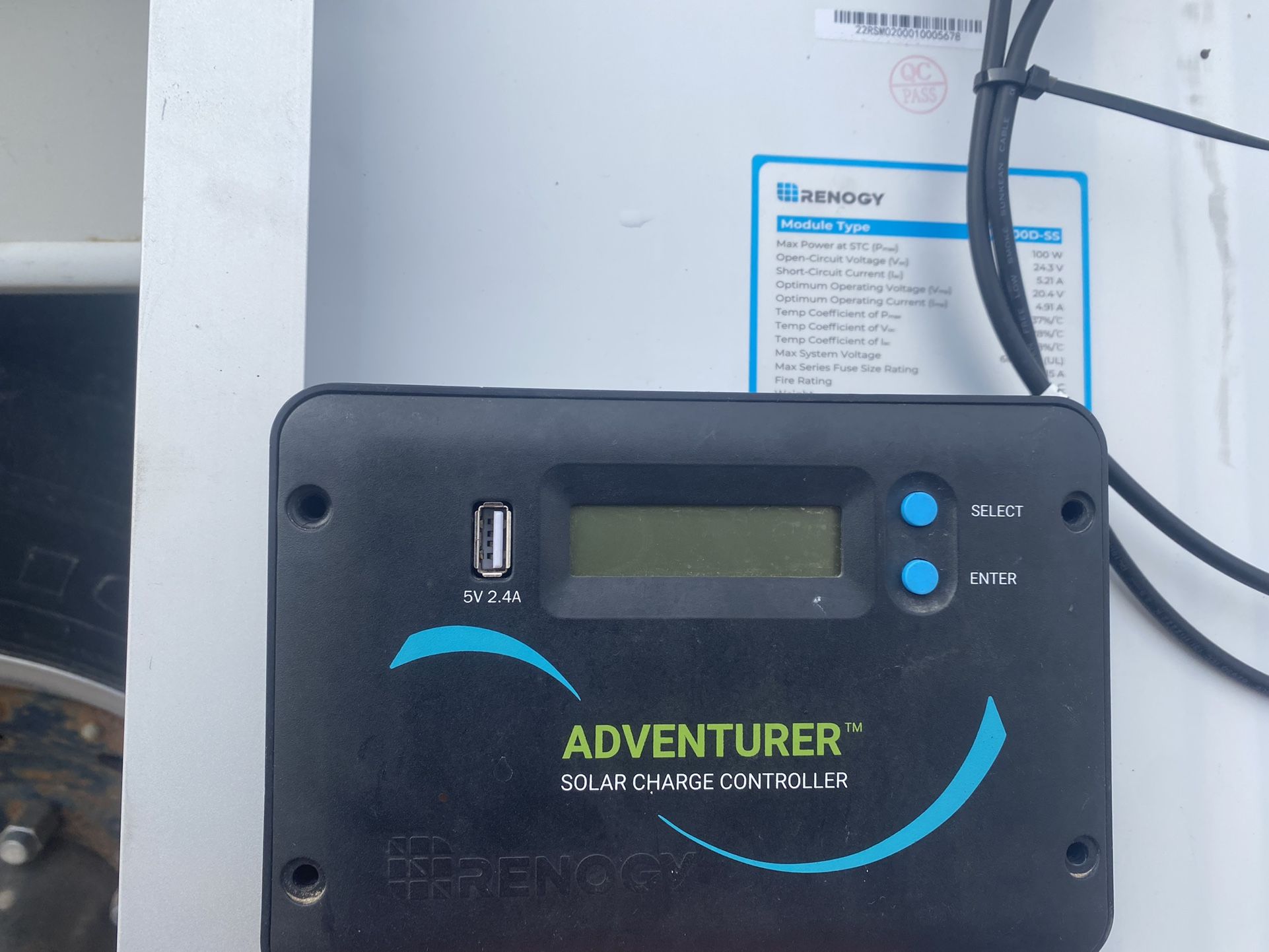 Renergy Solar Panels & Charge Controller